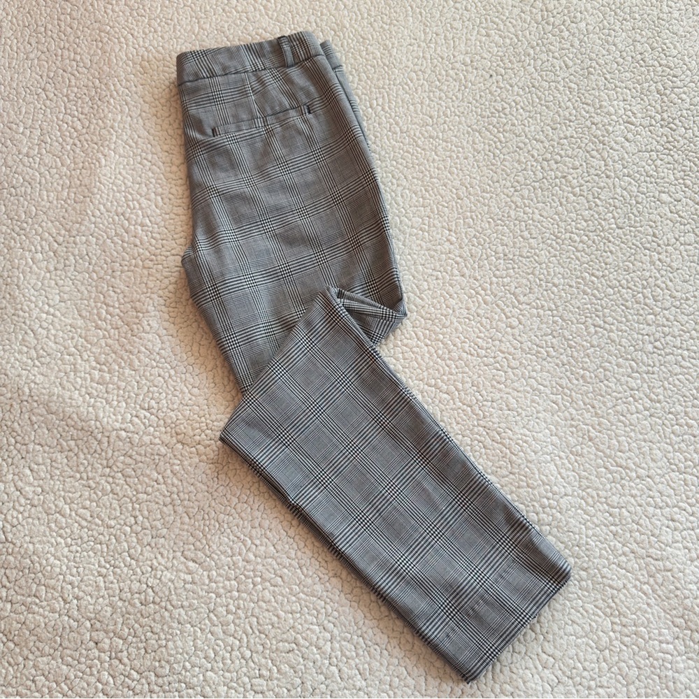 Banana Republic Ryan Fit Check Dress Pants 4P Petite Bi-Stretch - Picture 4 of 10